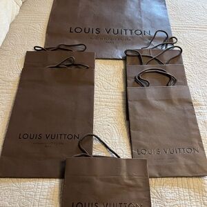 Louis Vuitton Dark Brown Shopping Bags